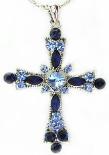 Blue Pixie Gothic Cross