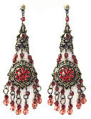 Red Crystal Gothic Earrings