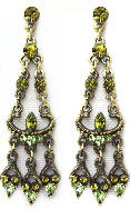 Green Victoriana Earrings