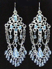 Blue Victoriana Earrings